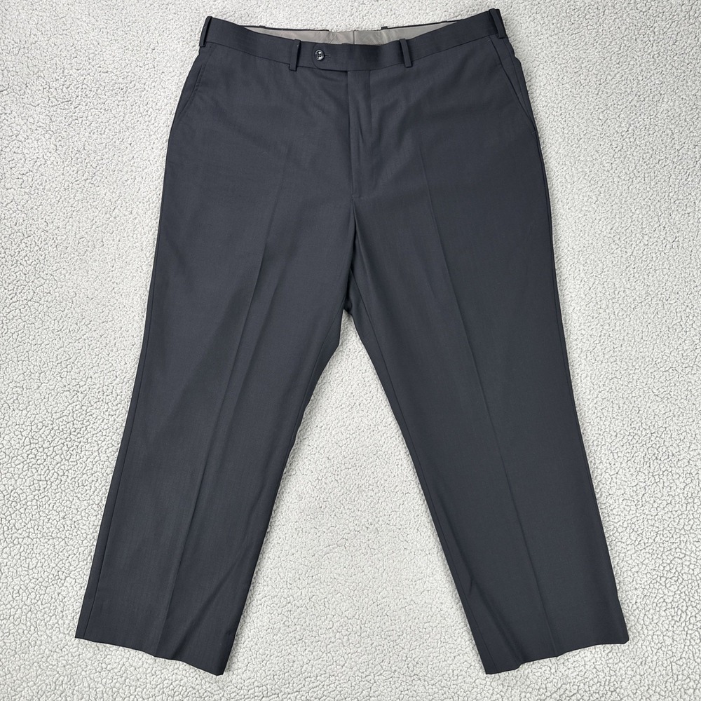 Caravelli Super 140s Kelly OP Dress Pants Men 40x28 Navy Blue Merino Wool Lined